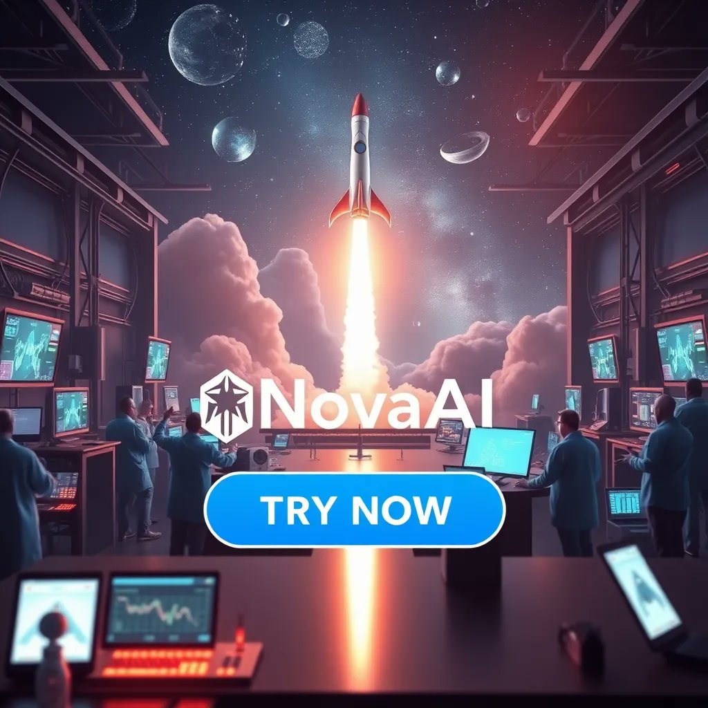 AksharaSin90020's tweet image. **NovaAI** Rockets. Labs buzz. "Try now." #AItrend #FastMove #HotTech