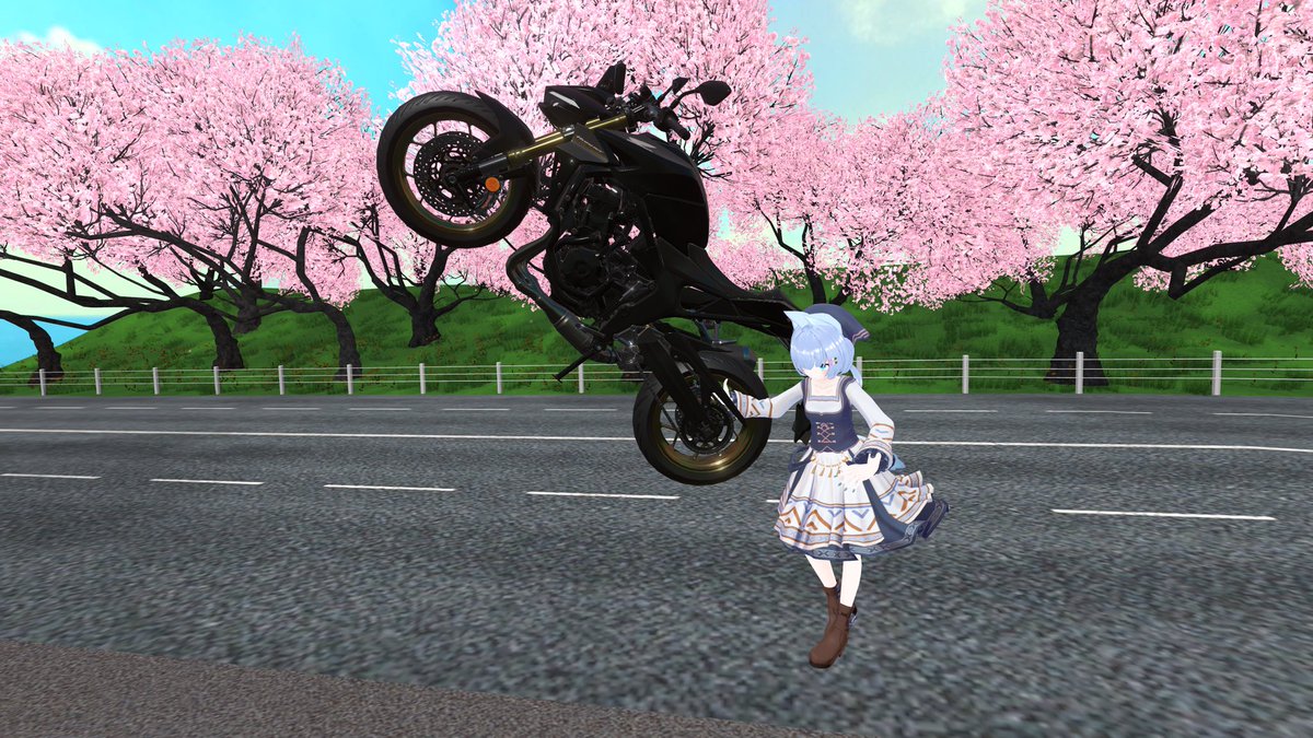 バイクに乗ってるところをいい感じに写真にしてくれる！……ってのを知ら