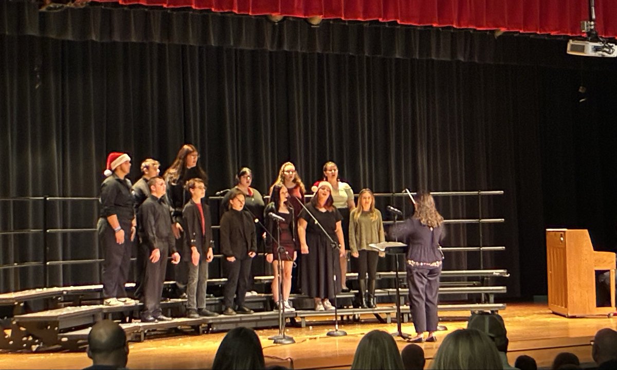 Thankful for the wonderful Christmas concert our BHMS choir students hosted this evening!