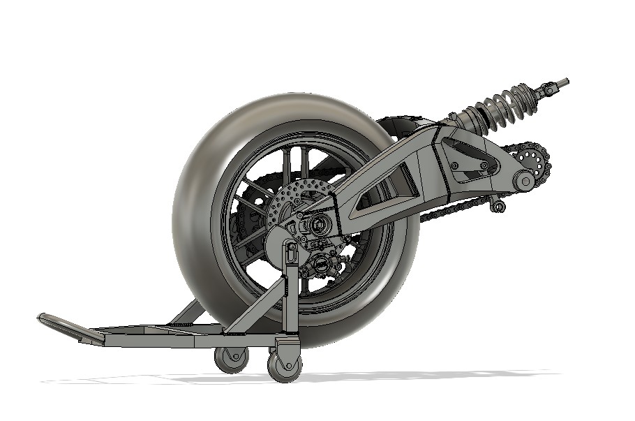 後に、キットのスタンドでは幅がビミョーに合わないかもしれん…と感じ