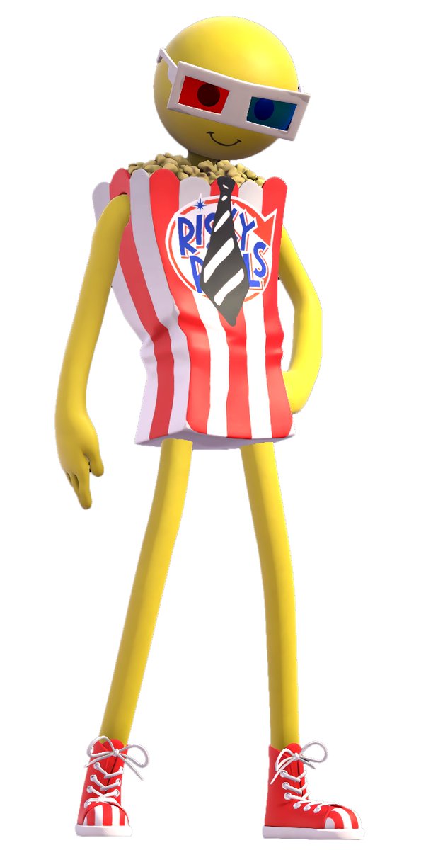 please give him a style to look like popcorn 😭
<a href="/Fortnite/">Fortnite</a> 
(ignore that tie, its my vrchat avatar)