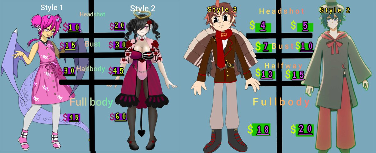 GemmoEng's tweet image. Commissions open now at my Vgen

 Please check the replies below for more info. 

 RTs &amp;amp; likes are appreciated