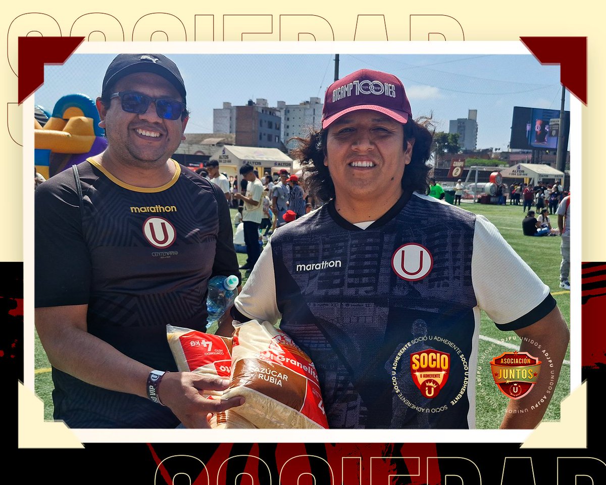¡𝗚𝗥𝗔𝗖𝗜𝗔𝗦, 𝗛𝗜𝗡𝗖𝗛𝗔𝗦 𝗖𝗥𝗘𝗠𝗔𝗦!
Lo que hicimos en el Festi Socios 2025 demuestra, una vez más, que la U es más que fútbol.

Queremos agradecer de corazón a cada socio, socia y familia que llegó con sus víveres y aportes. Su solidaridad vale oro. Todo lo recolectado