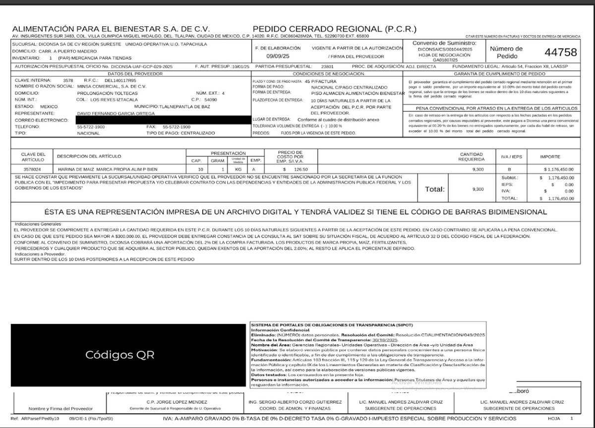 La empresa Minsa de Altagracia Gómez ha firmado otros 64 millones de pesos en contratos con Alimentación para el Bienestar sa de cv.  Mi nota de hoy en <a href="/emeequis/">Emeequis</a>