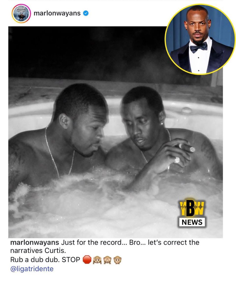 Rusticus_B's tweet image. Marlon Wayans and 50 Cent beef was not on my 2025 bingo card 😂