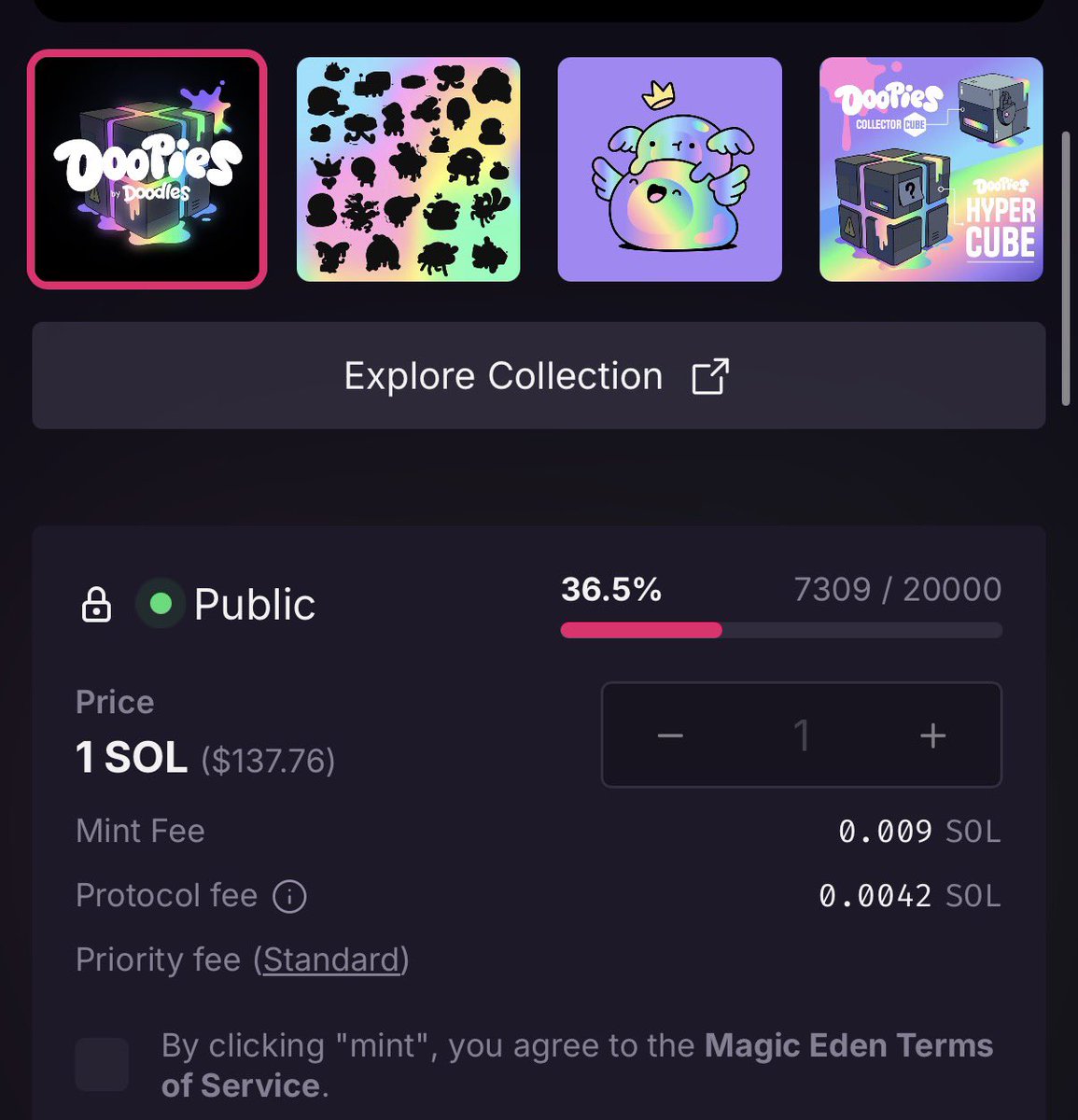 So Doodles not selling out 20,000 NFTs at 1 SOL each just shows me that the space has matured. Proud of you all. Doodles made over 54 million, this collection should be free. 

4700/7000 minted were to OGs FYI

It also still shows me that NFTs are still pretty dead…