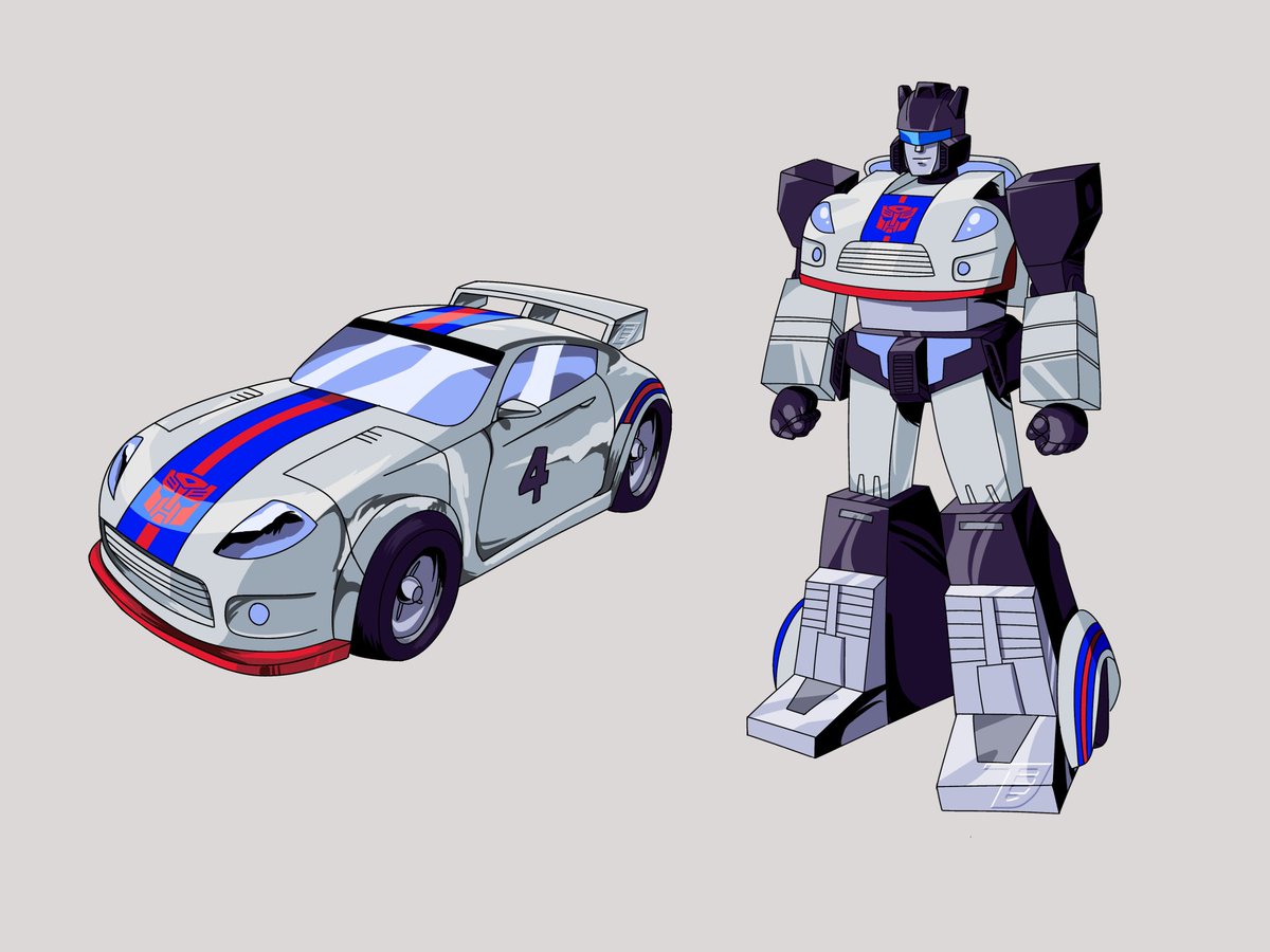 ImaDomey's tweet image. I present to you: Devastation Style Jazz!

So I basically followed the trend with bee and wheeljack in devastation and made his design incorporate his RTS vehicle mode! Would’ve been cool to play as him in a devastation 2 game :(

#transformers #maccadam #maccadams