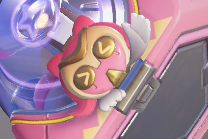 OrisaUpdates's tweet photo. 🩷Additional detail I just noticed!!
The little decorations that look like Orisa on the gun are actually a reference to two of her older sprays!! I've always loved these ones https://t.co/cNUgBlxIBO