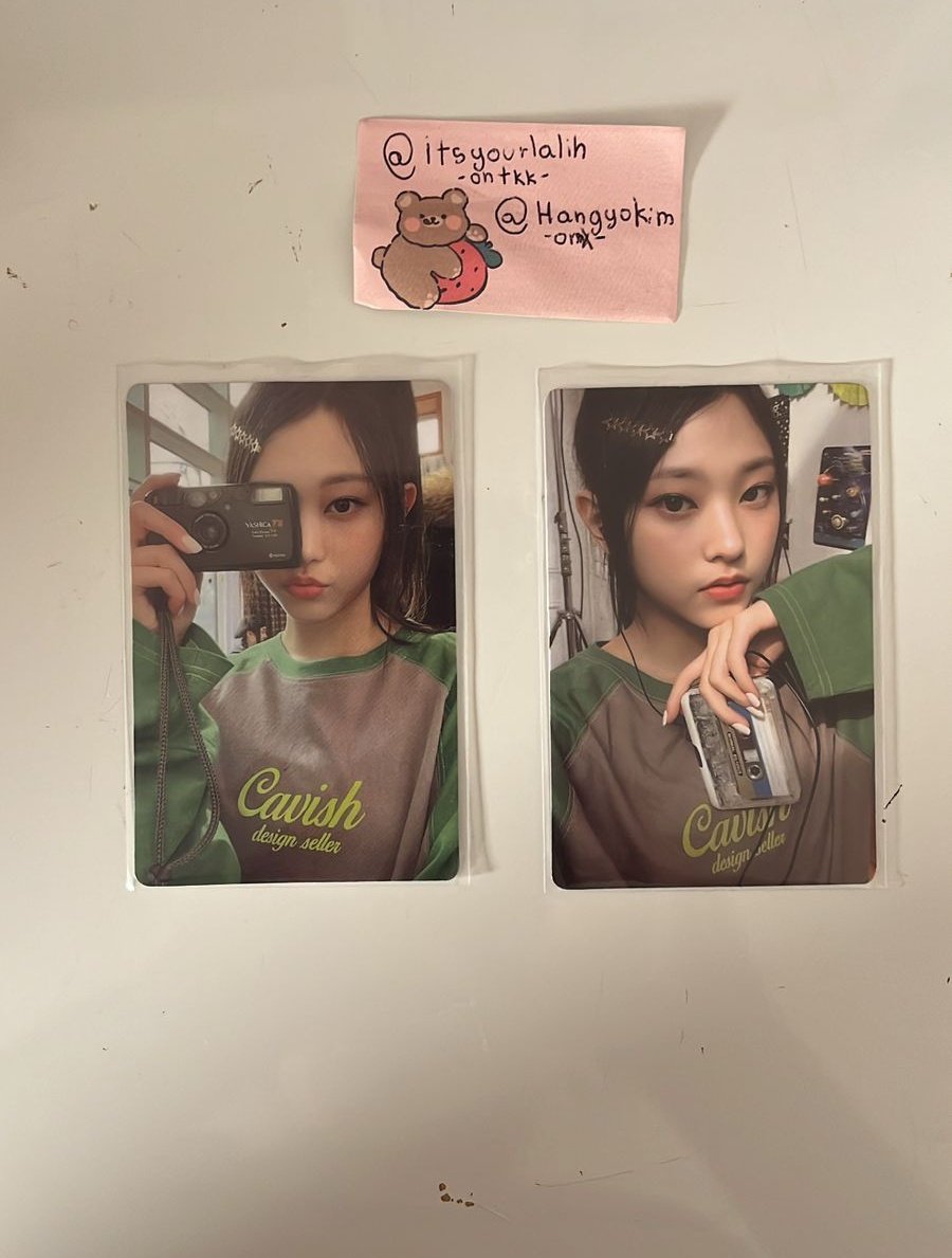 hangyonkim's tweet image. Troco/troca Haerin Bunnies camp'🐰
• Troco pelo o da Danielle
• envio somente em janeiro por causa da confusão dos correios
• comecei agora no mundinho collector, então não tenho muitos feedback's
• photocards em mãos e posso enviar vídeos no pv
•envio por carta registrada