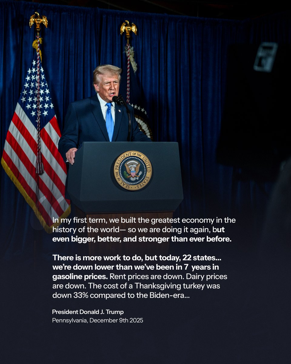 "In my first term, we built the greatest economy in the history of the world— so we are doing it again, but even bigger, better, and STRONGER than ever before." - President Donald J. Trump
