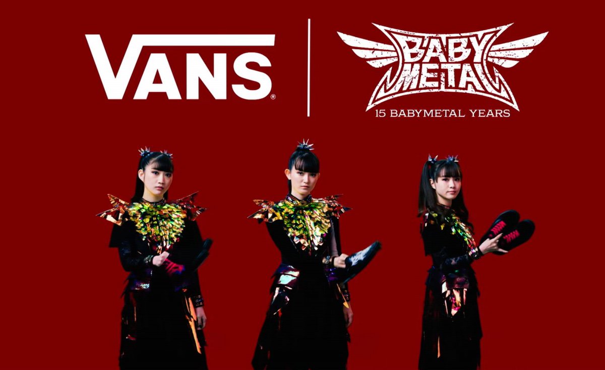 Babymetal to have official collaboration with Vans, on sale this Thursday.