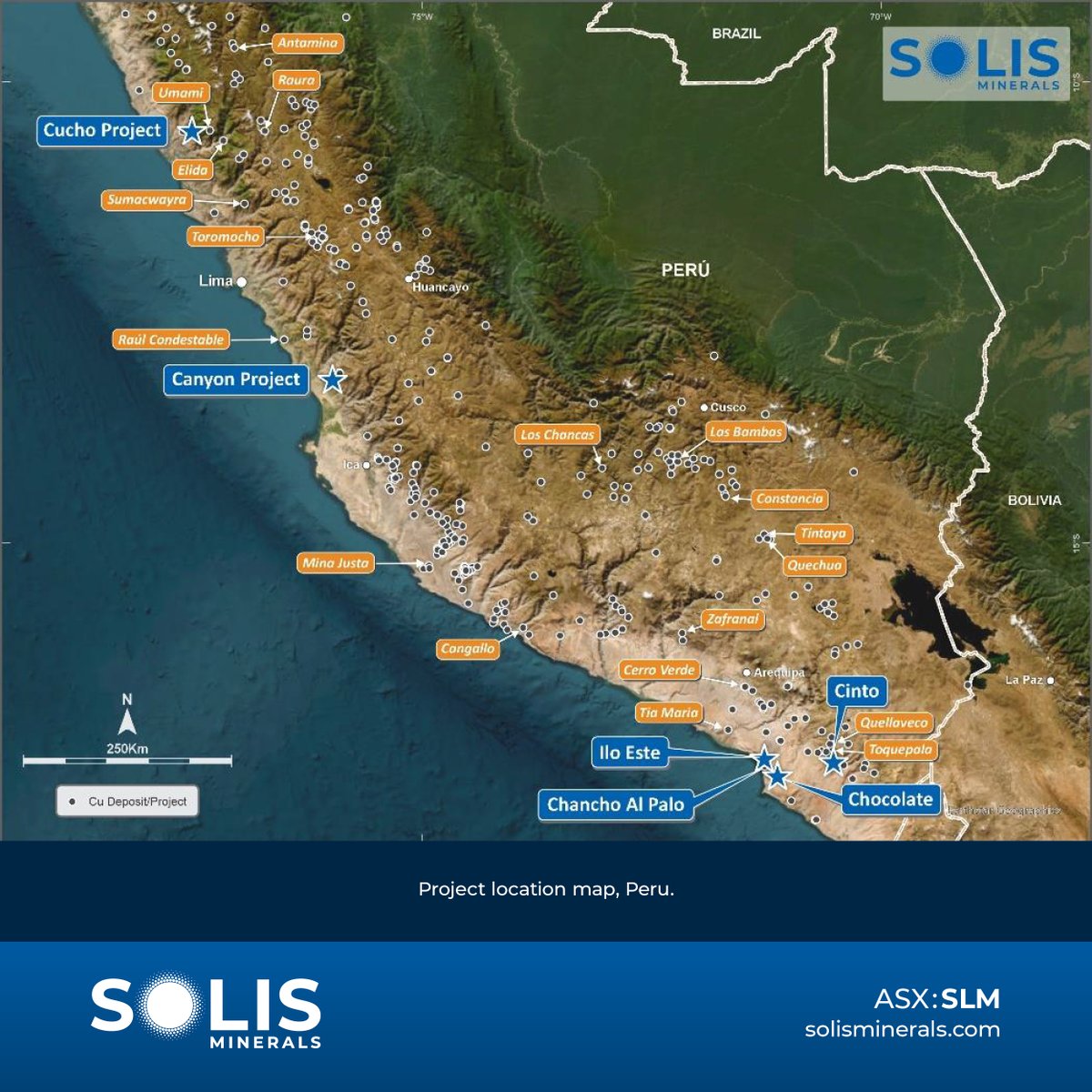 $SLM.AX is progressing a portfolio of highly attractive, near-coast, at-surface #copper-gold projects in #Peru.

Over the next 12 months, #SLM plans to drill up to five of these projects to advance exploration.

Subscribe to stay up to date with #SLM: loom.ly/jbijtxY