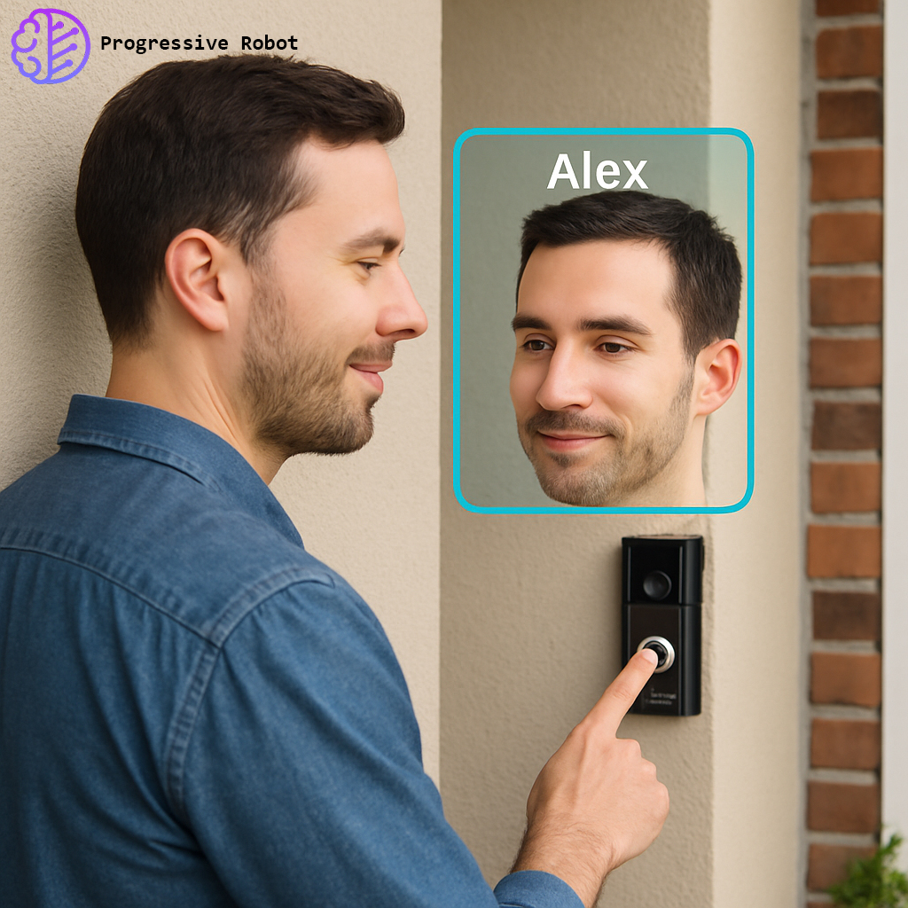 ProgresiveRobot's tweet image. Amazon’s Ring doorbells now offer a controversial AI-powered facial recognition feature called “Familiar Faces.” Users can label and identify visitors, but the feature has received pushback from consumer organizations and a U.S. Senator.