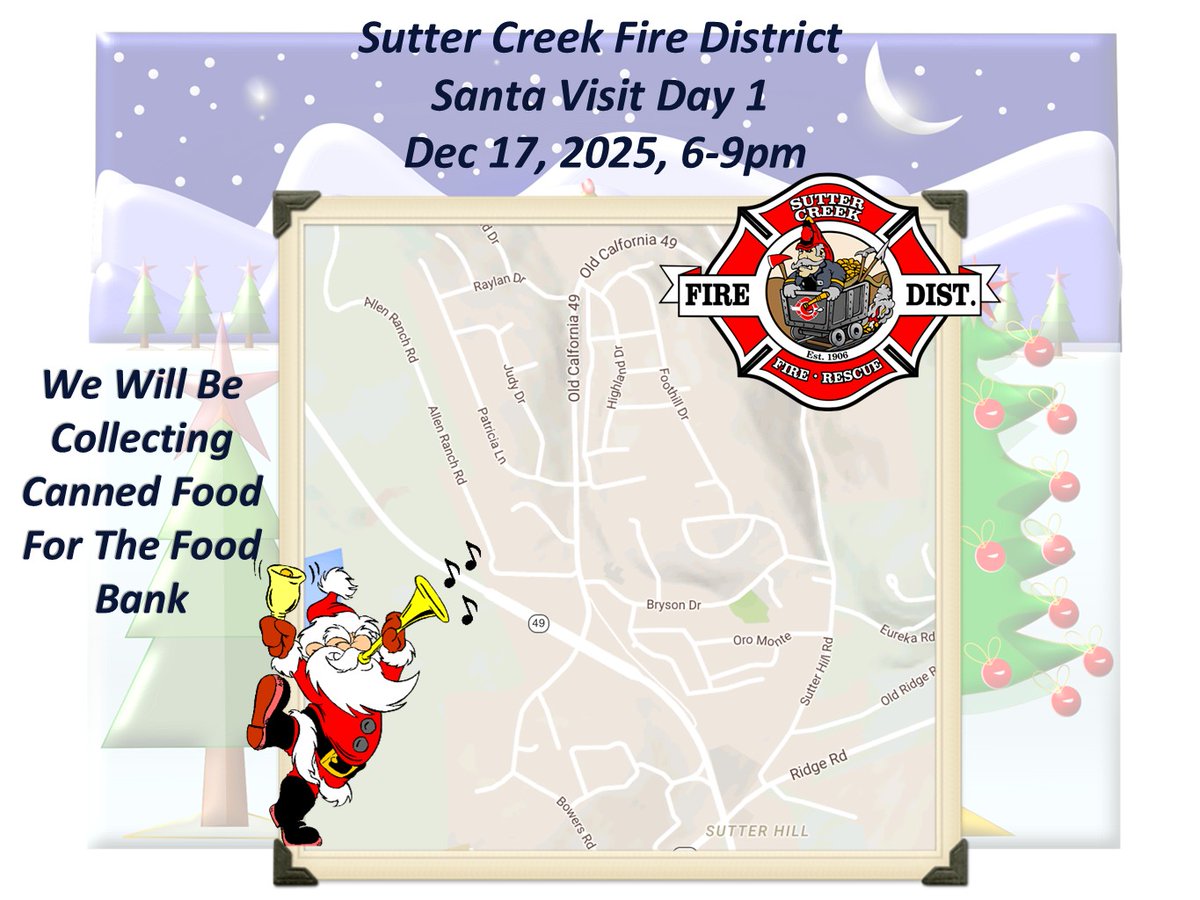Sutter Creek Fire (@suttercreekfire) on Twitter photo 