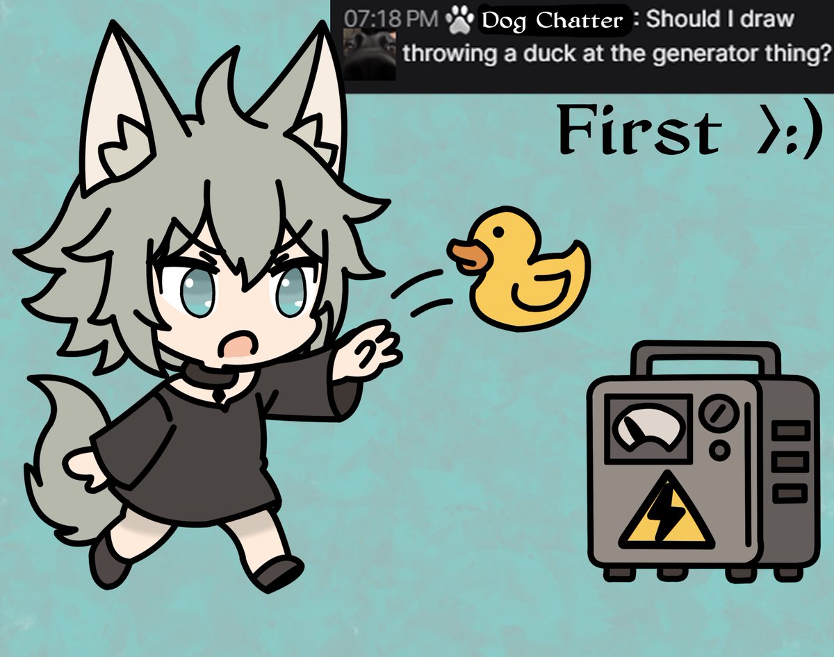 I won the race 😏 <a href="/TheDogVT/">Dog 🐾【νтυвєя】</a> #StraysArt