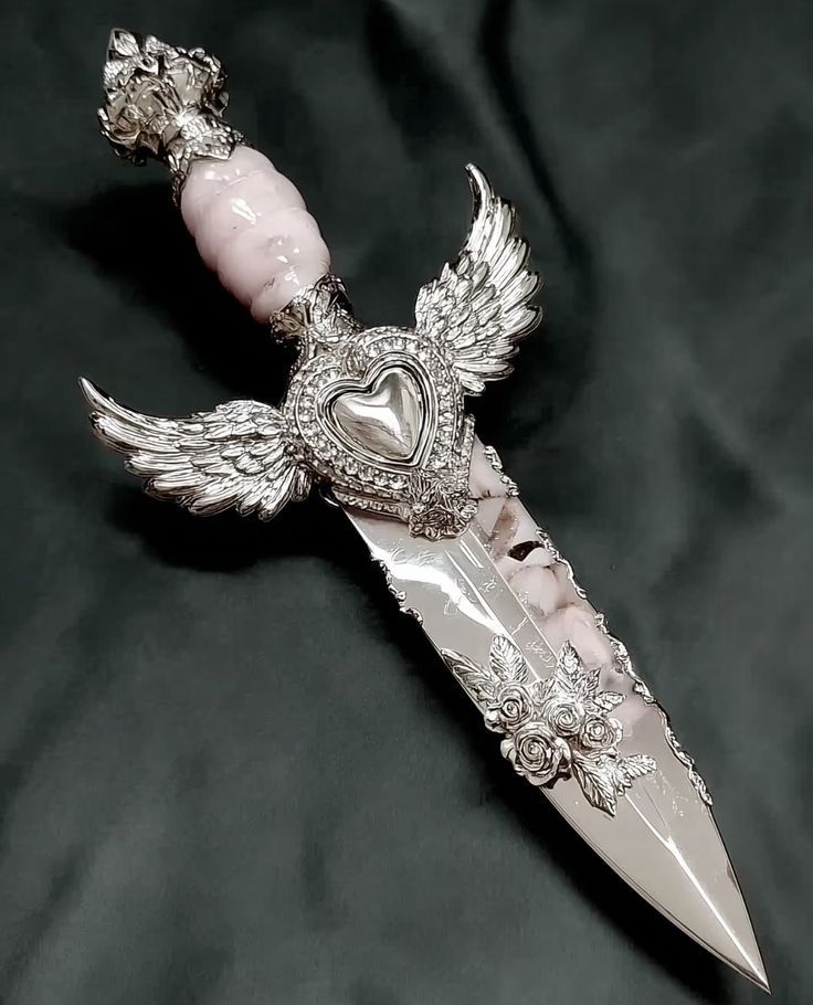 Pink heart dagger