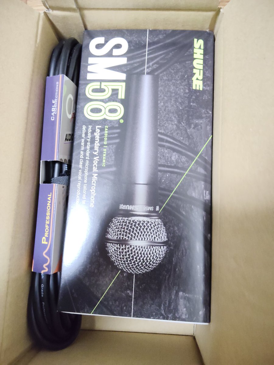 Ag03ミキサーと
Shureのsm58マイク買った
また落ち着いたら配信する
1月にカラオケイベントリベンジしたい 
 #ぽこチャ  
コードどぞ
(っ´∀｀)っ  8G3WKK90
Tikよりお勧め 時給制だしね
はぁ寒い🌬+❄=🥶