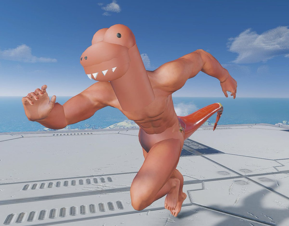 からめるさんから恐竜を再現
＃PSO2NGS #メンテの日なのでssを貼る