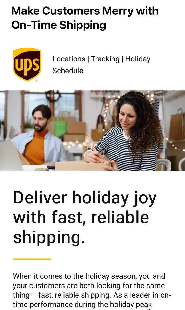 SportsSourceTV's tweet image. Not good form to rip a company on X, ‘cause who of you really cares?

But I received this email from @ups today, just one day after they LOST a table I was due to receive - not exactly a small item - and on the same day that they delayed yet ANOTHER of my packages.

#ReliablyBad
