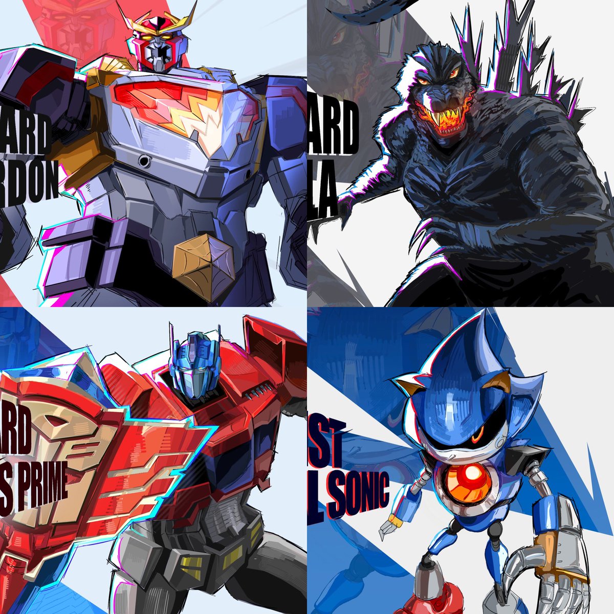 They all look so great together 😭🙏
-
Marvel                            Monsterverse
Transformers                Sonic