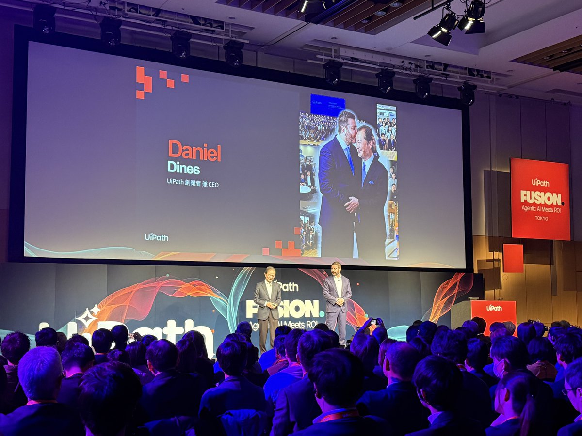 ダニエル来日！
日本大好き🇯🇵お寿司大好き🍣
から始まるトーク😄
#UiPathFUSION