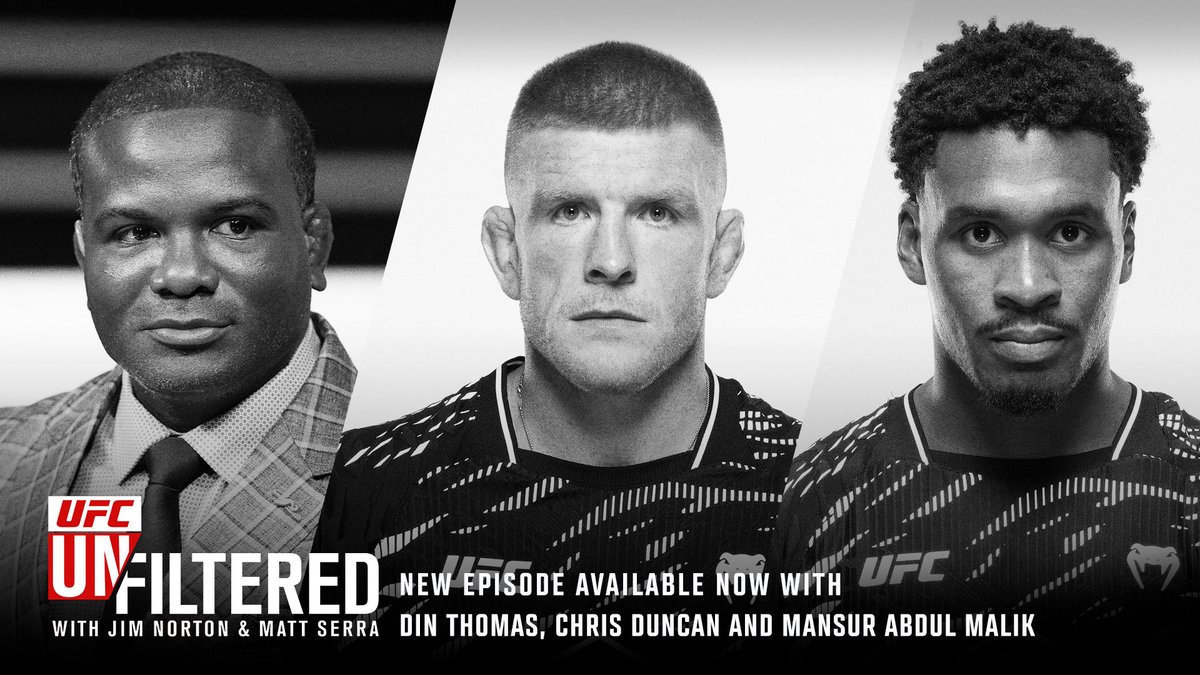 UfcUnfiltered's tweet image. Jim is joined by @DinThomas for an episode that opens with @theproblem155 after his victory at UFC 323.

Then, the guys give their thoughts on the UFC 323 card.

The show wraps with @MansurAbdulMal, pushing for a quick turnaround to keep it going.

🎧: apple.co/2HvJwtV