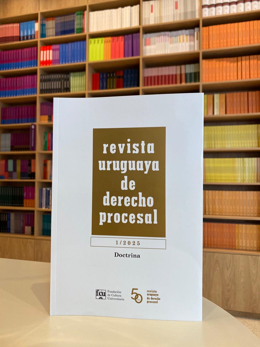 Salió un nuevo número de la ⁦<a href="/RUDProcesal/">Revista Uruguaya de Derecho Procesal</a>⁩, es un número muy especial, porque se conmemoran los cincuenta años. Mañana la presentamos en ⁦<a href="/FCUniversitaria/">Fundación de Cultura Universitaria</a>⁩. Los esperamos. Acá pueden verla: Papel: fcu.edu.uy/p/revista-urug…

Digital: revistas.fcu.edu.uy/index.php/rudp…