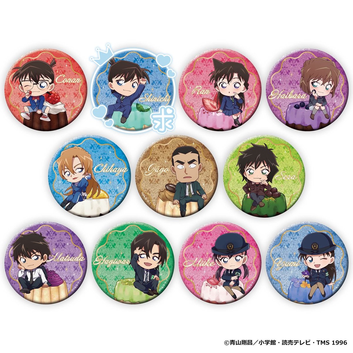 名探偵コナン キラキラ缶バッジコレクション 缶バッジ カヌレver 譲渡