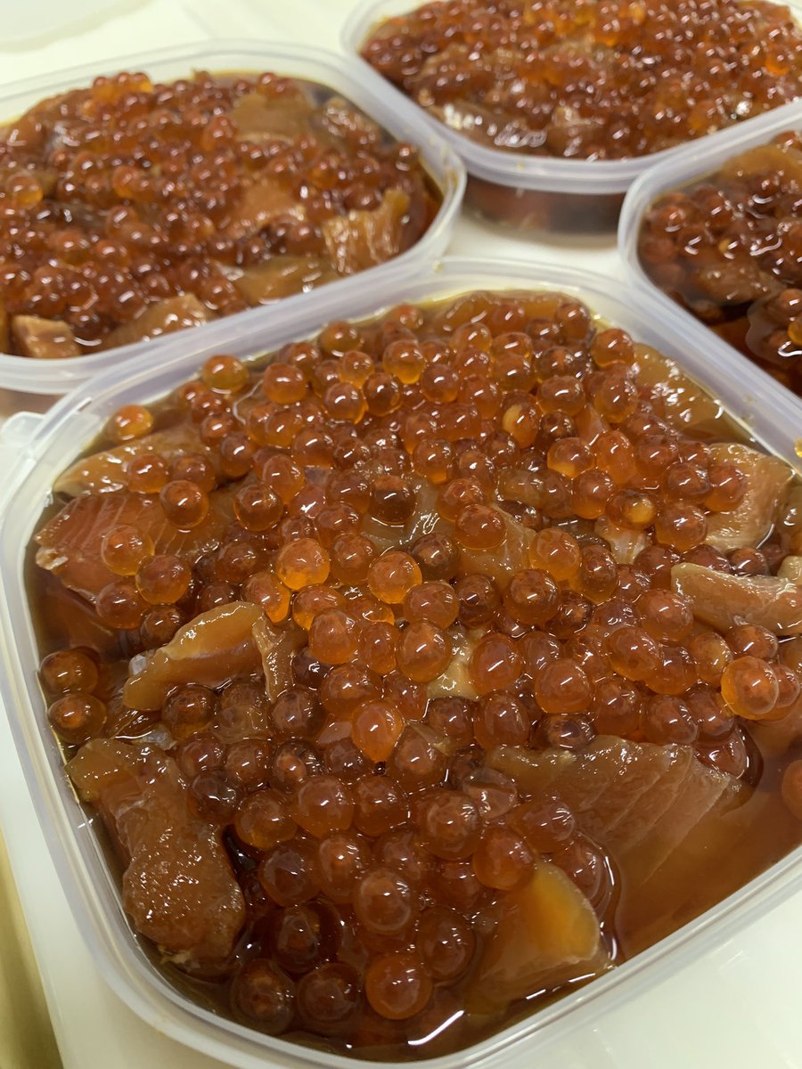 妻作、三陸紅葉漬け出来上がり🤗