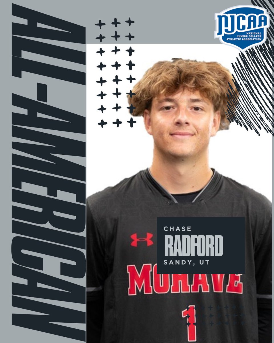 MohaveMsoccer's tweet photo. Chase Radford has been named First Team All-America by the @NJCAA @NJCAA_Soccer 
#GoBighorns #BighornSoccer https://t.co/FYwqUTfX3J