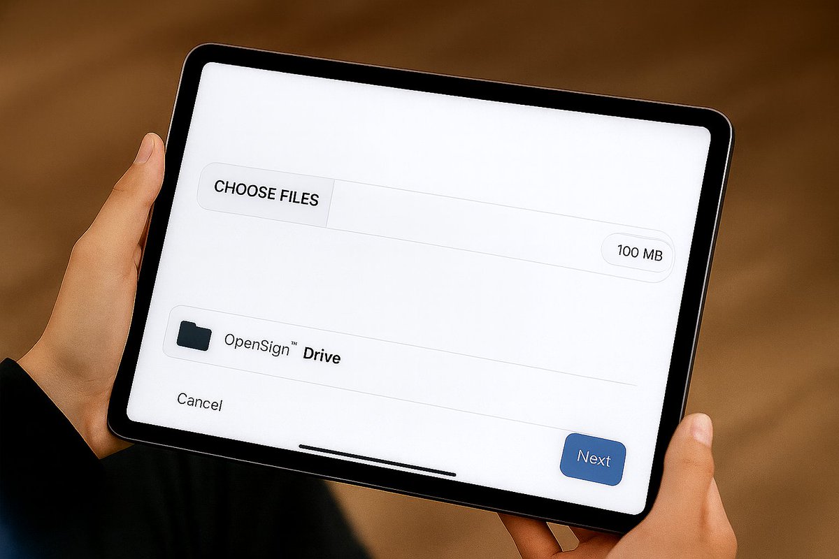 OpenSignHQ's tweet image. OpenSign just leveled up! 🚀 Enterprise users can now upload files up to 100MB—making large document workflows smoother than ever. #OpenSign #eSignature #EnterpriseSolutions #ProductivityBoost #docusign #business