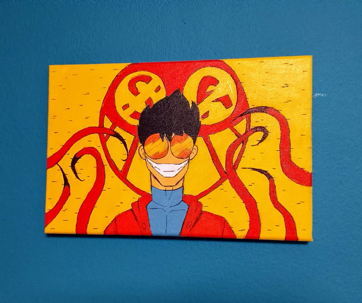 Ya lo termine!! :D
Que opinan causas? 
Lo pondré en mi pared pararecibirlo como se debe :&gt;
Esto es arte c4rajø 🟠🟠
#supremosantagonistas