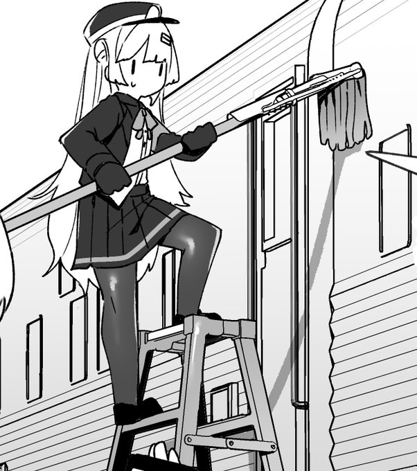 これは危険な脚立の使い方をするソリンです 