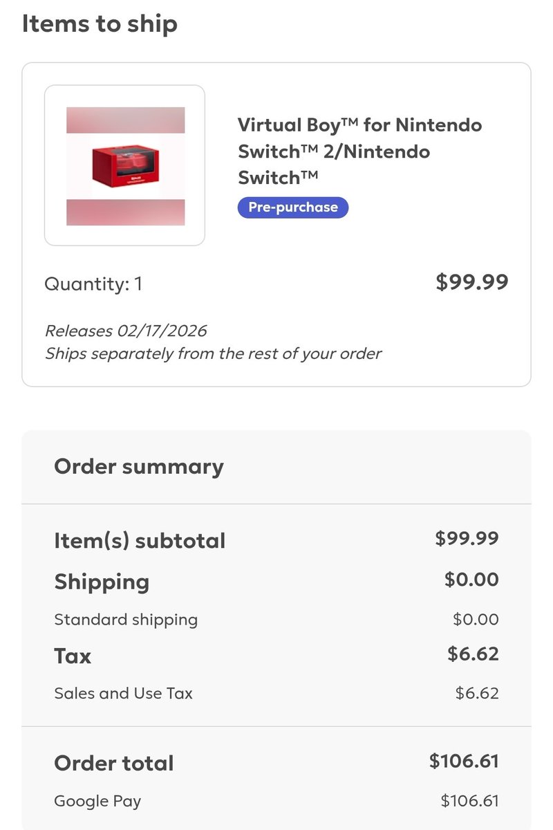 alex13mod's tweet image. Check your emails !!
I just pre purchased the Virtual Boy
@RGT_85 
#virtualboy
#Alex13mod 
#switch2