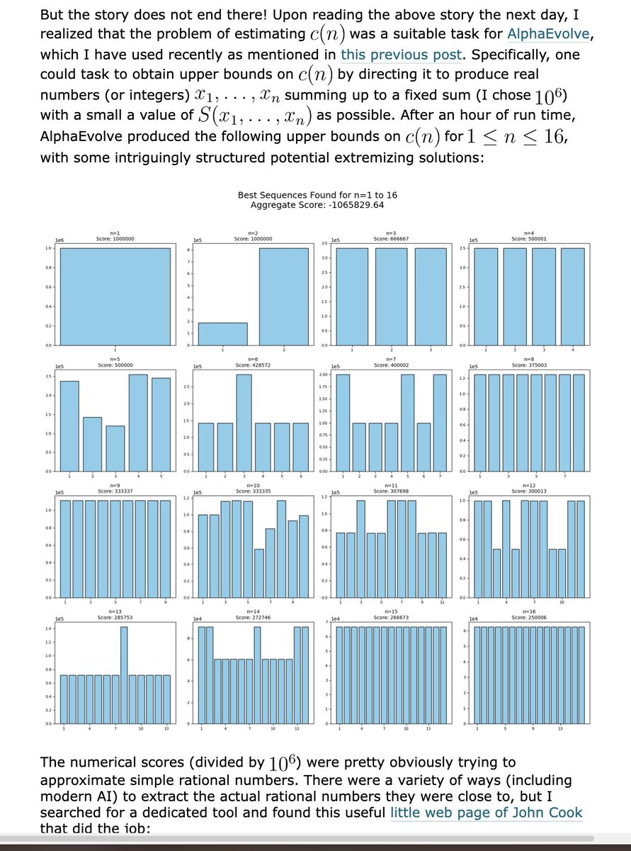 更多人应该读读陶哲轩的著作，了解这些人工智能究竟为他和他的同事们做了些什么。解决具体猜想、文献检索、寻找上限、最终证明综合……
我想知道这是否是最佳方案，还是陶哲轩更倾向于将它们用作特定的工具。