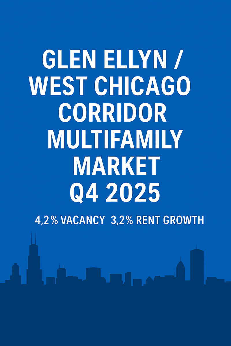 🏘️ GLEN ELLYN &amp; WEST CHICAGO MULTIFAMILY: Q4 2025 UPDATE
Low inventory. Strong rents. Rising investor interest.

Suburban pockets like Glen Ellyn and West Chicago are becoming increasingly attractive to multifamily buyers priced out of core markets.
In my latest Q4 2025 report...