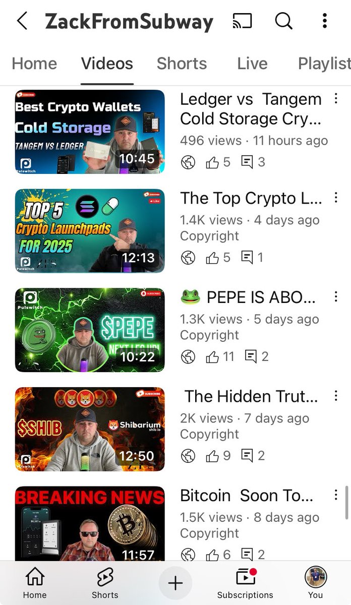 🚨 Quick heads up! 

I’m putting a lot more energy into my YouTube lately, breaking down crypto trends, sharing insights, and posting content that actually helps people level up in this space.

If you enjoy my posts here, you’ll definitely get value from the videos I’m dropping.
