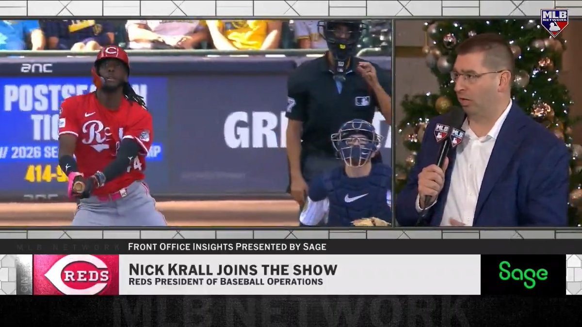 Reds President of Baseball Ops. Nick Krall says Elly De La Cruz had been in Cincinnati working out since the season ended until last week 💪
“He really wants to be a great player.”
MLB Network + @SageUSAmerica