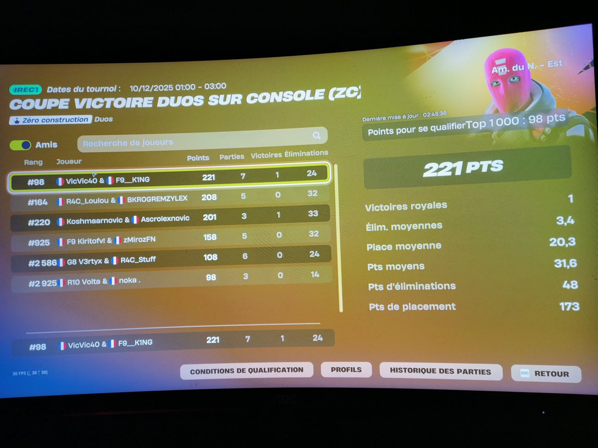 Qual Console Victory NAC 🇺🇲  2/2🏆 w/ <a href="/K1NG_Sizee/">F9_K1NG</a>