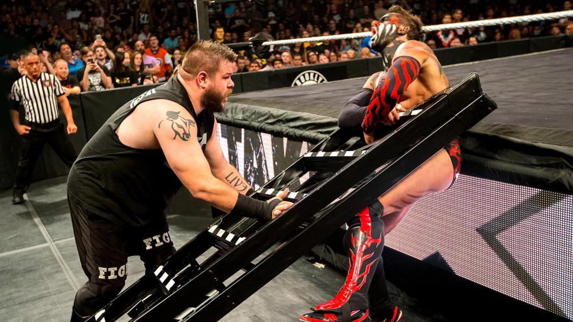 steviebreech's tweet image. Kevin Owens met Finn Balor in an epic LADDER MATCH for the #W WENXT   Championship at NXT  TakeOver: Brooklyn in 2015! #NXTTakeOver #BalorvsOwens youtu.be/-8oGX4ryn8c?a