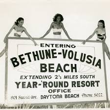 SankofaTravelHr's tweet image. #OTD 1945,  Mary McLeod Bethune, founder of Bethune-Cookman University, bought up land and established one of the few historically black beaches in New Smyrna Beach, FL during Jim Crow era.