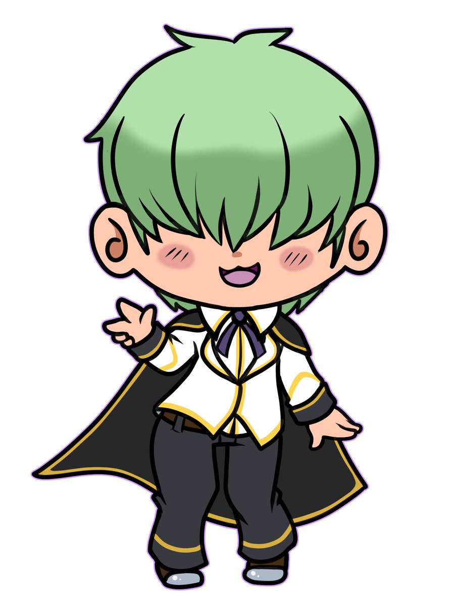 I haven't drawn poor Kazuma as a chibi proper since sometime in 2023, so hhhh have an eggy mage! Pose ref from @/6963Saki (they have a lot of cute ones to look at). Take THAT art block D8<

#blazblue