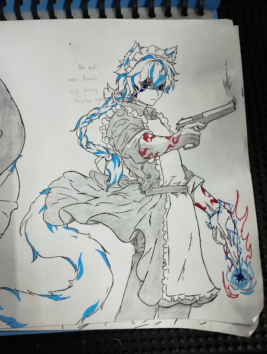 Well then- thank you for the comm- <a href="/CoolFunnyJames/">CoolFunnyJames</a> KEKW

#commissionart #TraditionalArt