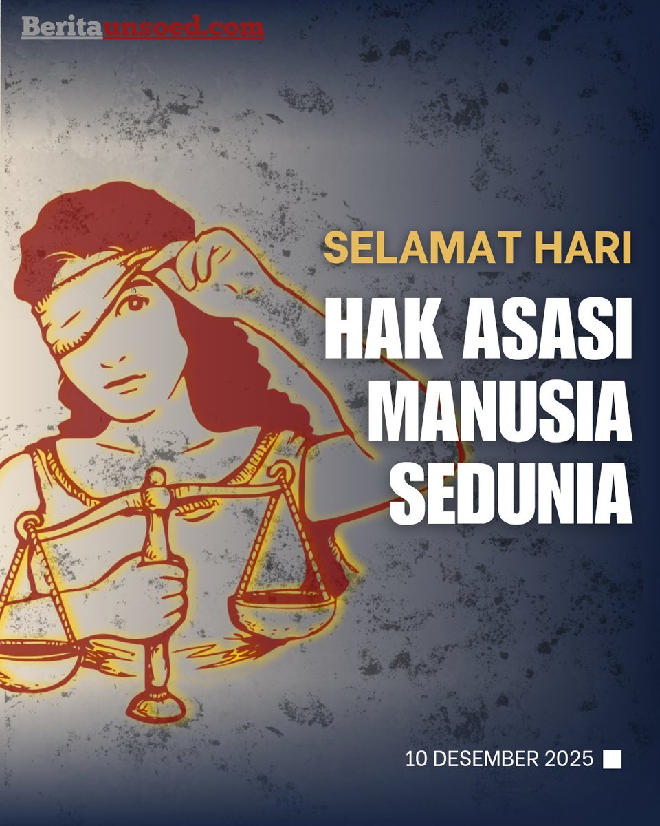 Dalam rangka memperingati Hari Hak Asasi Manusia Sedunia, kita diingatkan bahwa setiap manusia berhak atas martabat, kebebasan, dan perlindungan tanpa diskriminasi. 

Selamat Hari HAM Sedunia!
