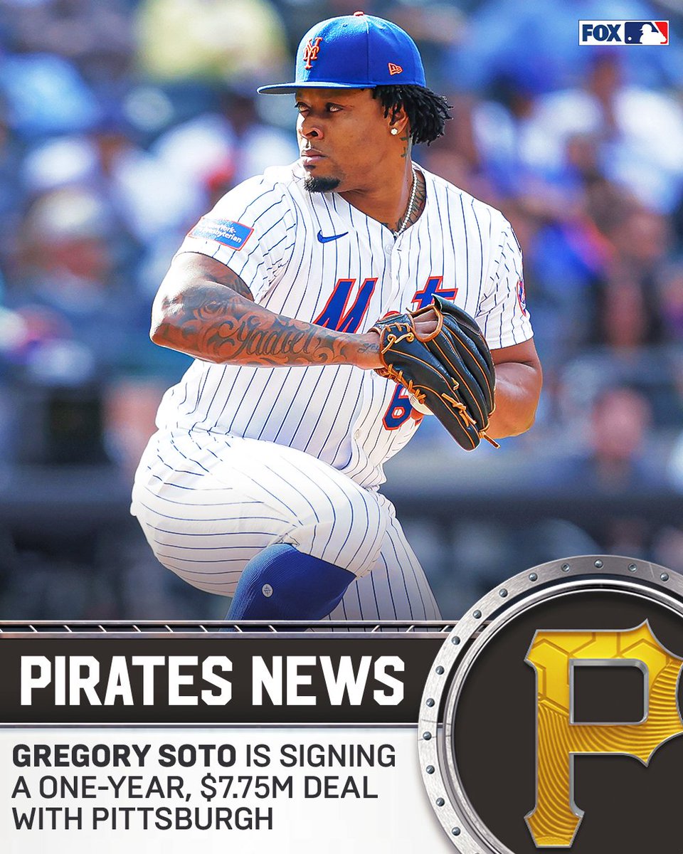 The Pirates are signing Gregory Soto to a one-year deal, per multiple reports 