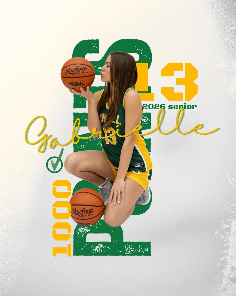 HowellHoops's tweet image. Our very own Gabby Piepho has officially joined the 1,000 Point Club!
A milestone earned through grit, heart, and unstoppable work ethic.
We are so proud of you, Gabby! 💚🏀
