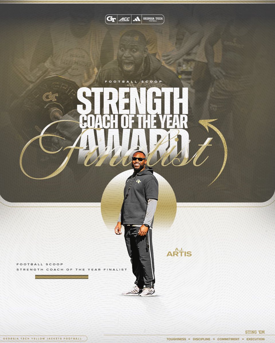 𝐒𝐭𝐫𝐞𝐧𝐠𝐭𝐡 𝐂𝐨𝐚𝐜𝐡 𝐨𝐟 𝐭𝐡𝐞 𝐘𝐞𝐚𝐫 𝐅𝐢𝐧𝐚𝐥𝐢𝐬𝐭 🦾

<a href="/ajartis81/">A.J. Artis</a> x <a href="/FootballScoop/">FootballScoop</a> 

📰 buzz.gt/AJAscotyfin-25

#StingEm 🐝