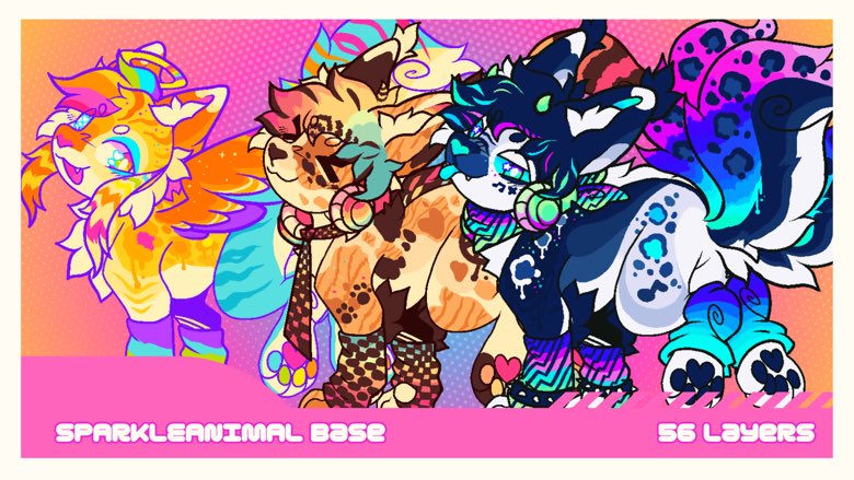 need a simple change of pace just because i’ve been working on closed species stuff for months x__x 🩵
have three on base customs open for $45 - clients can choose from my four bases (chibi base not pictured). 

feel free to dm me!