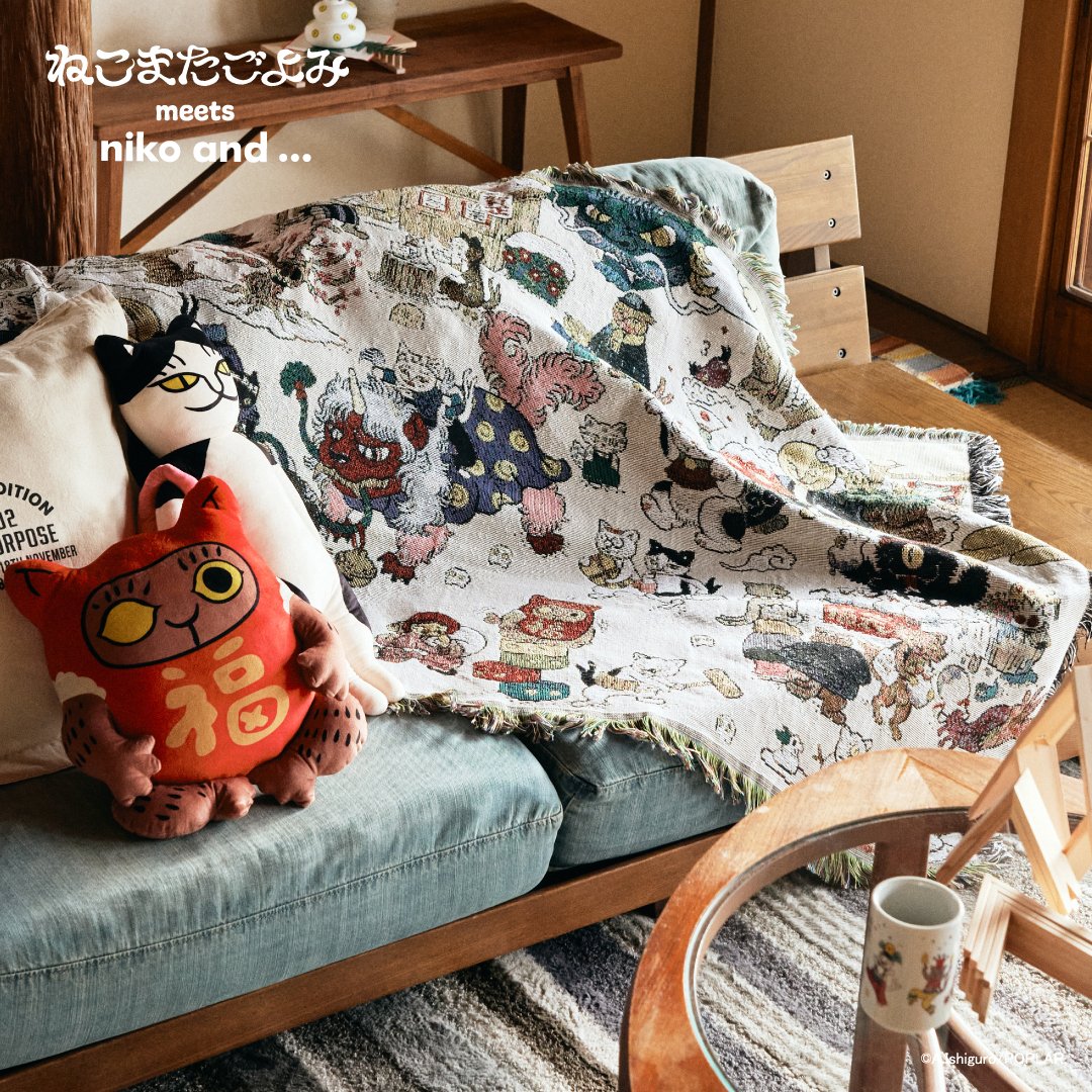 愉快な妖怪ねこまたたちと迎える ニコアンドの楽しいおにゃ～がつ