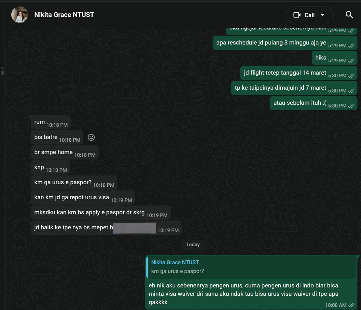 intinya, jangan impulsive beli tiket balek indo. 
hampir reschedule but thanks to niku atas ide briliannya habahaha